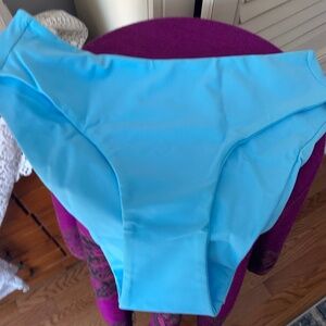 Fused Hawaii high rise bikini bottom glass sea blue small
